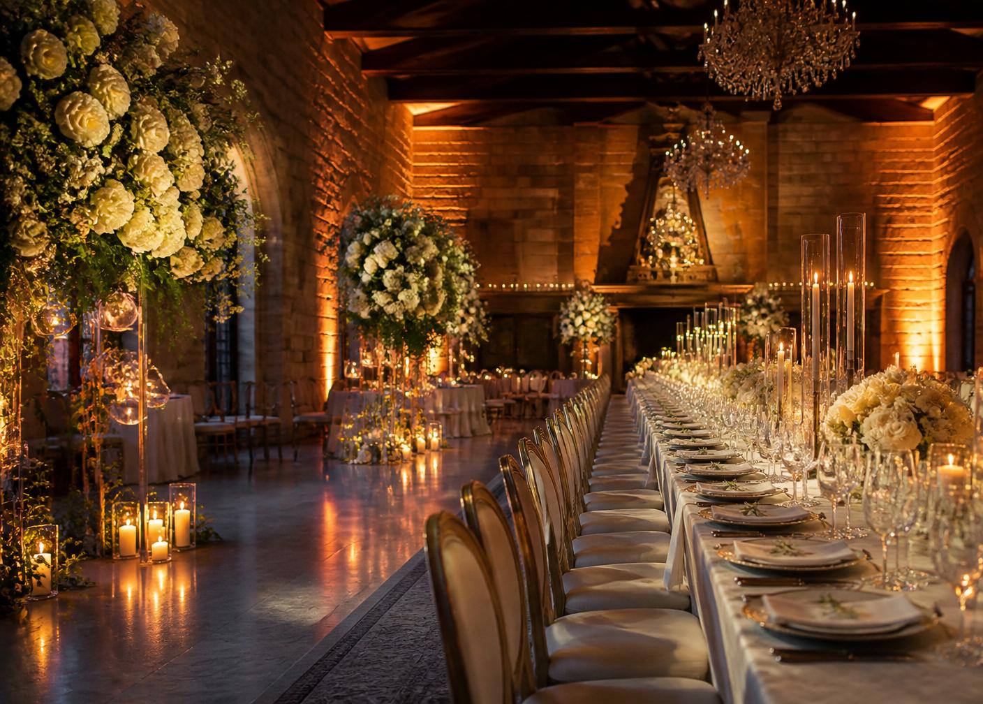 ACM Event Group production setup at a luxury venue